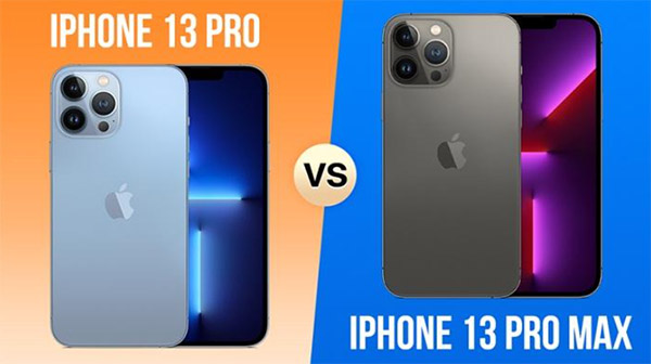 So sánh iPhone 13 Pro và 13 Pro Max?