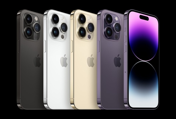 iPhone 14 Pro mang thiết kế tinh xảo với khung thép bền bỉ và 4 tùy chọn màu sắc đẹp mắt cho người dùng: Đen không gian, Bạc, Vàng và Tím đậm.